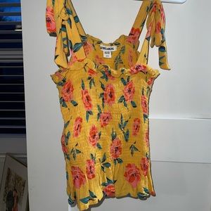 Billabong smocked crop top